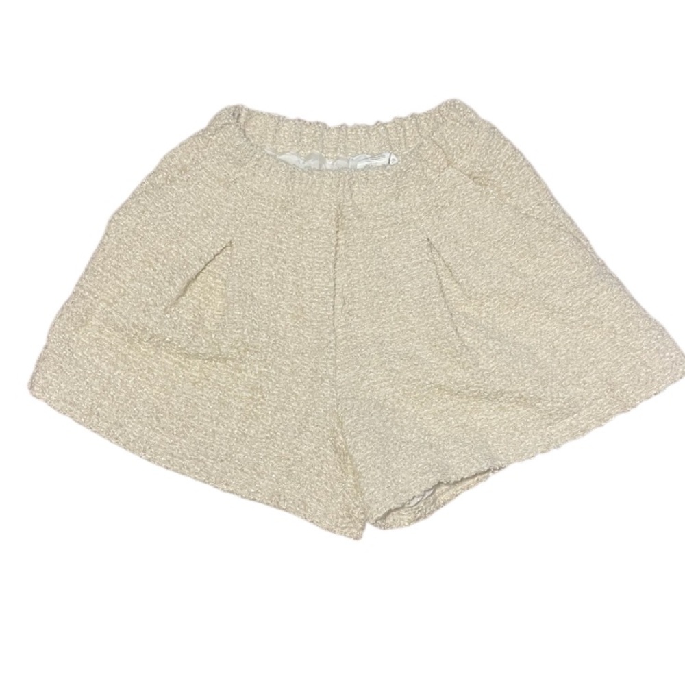 Eleventy Women's Cream Tweed Shorts